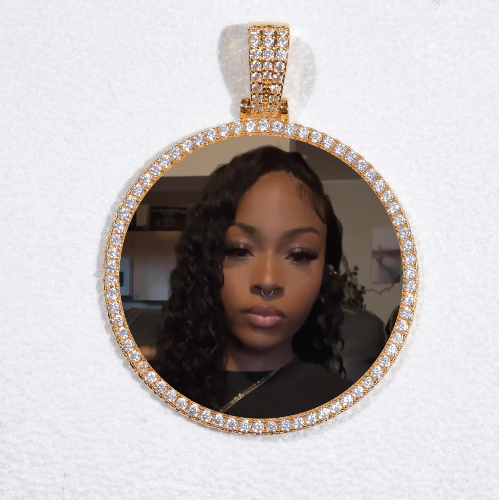 MEDIUM 3D CIRCLE CUSTOM PICTURE PENDANT