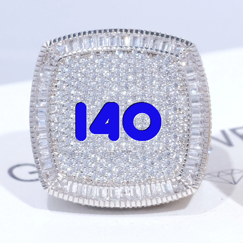 CUSTOM LETTER 3D ICED RING