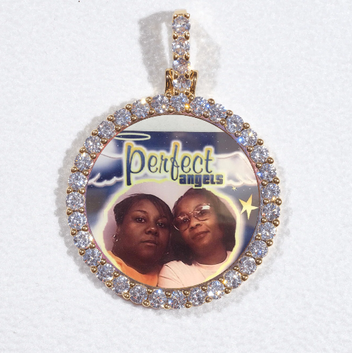 3D CIRCLE CUSTOM PICTURE PENDANT SMALL SIZE