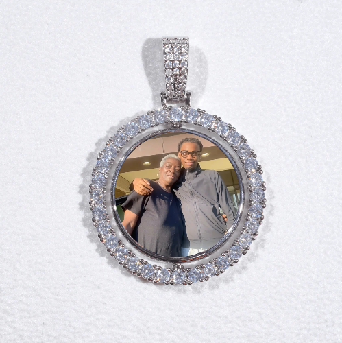 3D Spinning 2-Faced Custom Picture Pendant