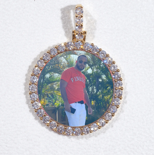 3D CIRCLE CUSTOM PICTURE PENDANT SMALL SIZE