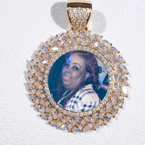 Large 3D Wheat Ear Custom Picture Pendant