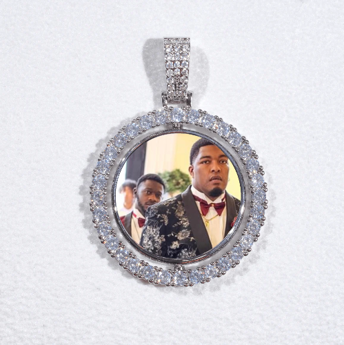 3D Spinning 2-Faced Custom Picture Pendant