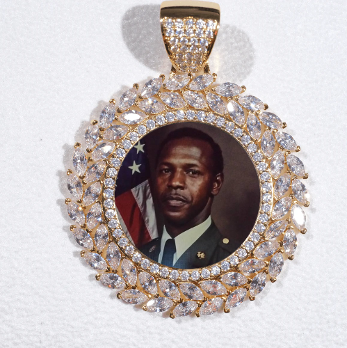 Large 3D Wheat Ear Custom Picture Pendant