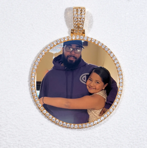MEDIUM 3D CIRCLE CUSTOM PICTURE PENDANT