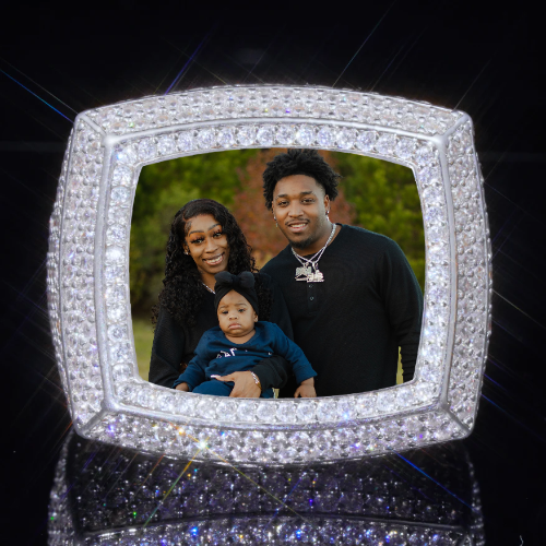 3D CUSTOM PICTURE ICED RING