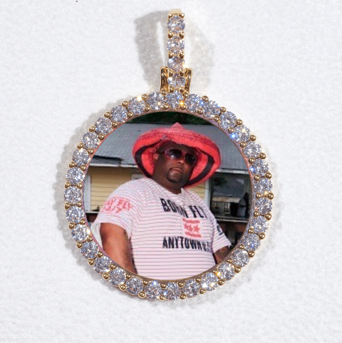 3D CIRCLE CUSTOM PICTURE PENDANT SMALL SIZE