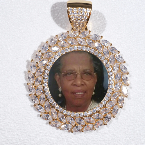 Large 3D Wheat Ear Custom Picture Pendant