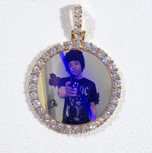 3D CIRCLE CUSTOM PICTURE PENDANT SMALL SIZE