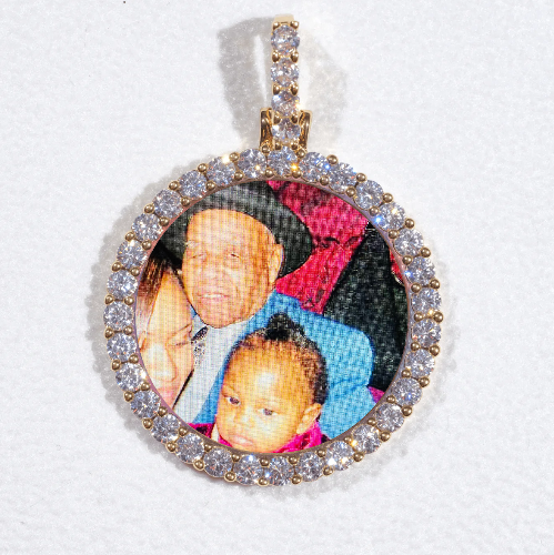 3D CIRCLE CUSTOM PICTURE PENDANT SMALL SIZE