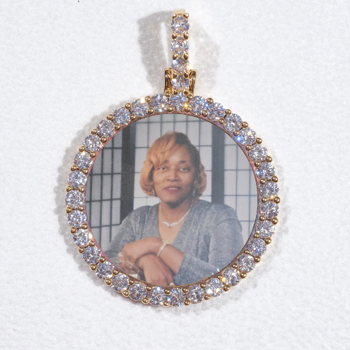 3D CIRCLE CUSTOM PICTURE PENDANT SMALL SIZE