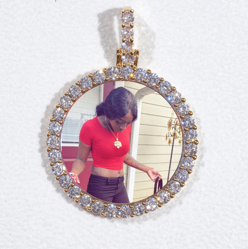 3D CIRCLE CUSTOM PICTURE PENDANT SMALL SIZE