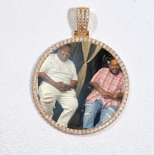 MEDIUM 3D CIRCLE CUSTOM PICTURE PENDANT