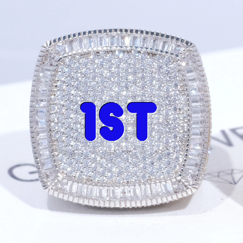 CUSTOM LETTER 3D ICED RING