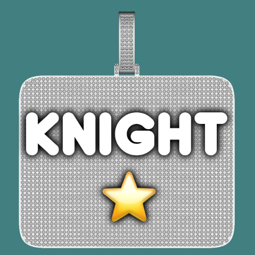CUSTOM LETTER NECKLACE 3D BIG SQUARE