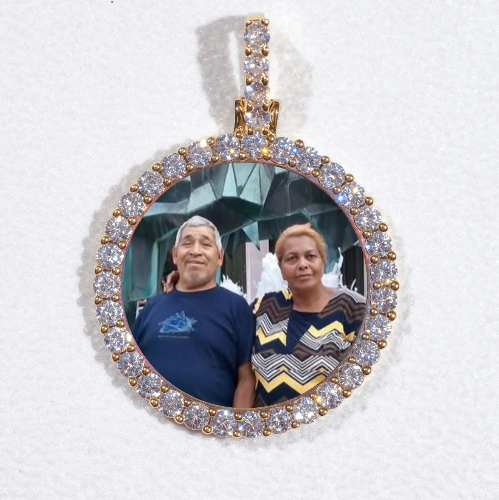 3D CIRCLE CUSTOM PICTURE PENDANT SMALL SIZE