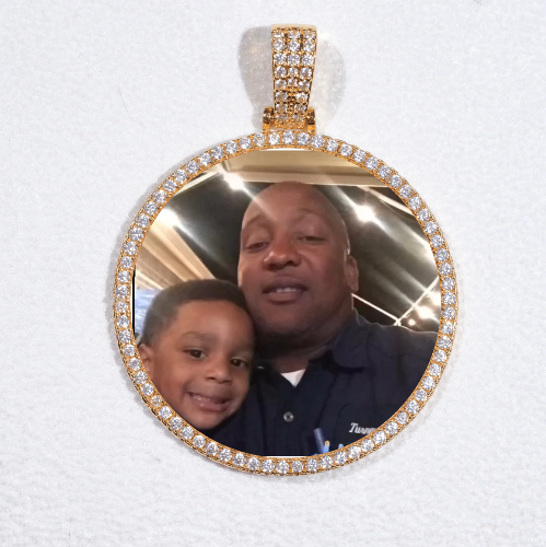 MEDIUM 3D CIRCLE CUSTOM PICTURE PENDANT