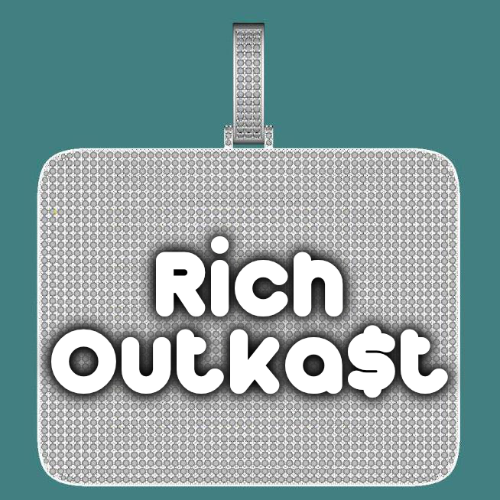 CUSTOM LETTER NECKLACE 3D BIG SQUARE