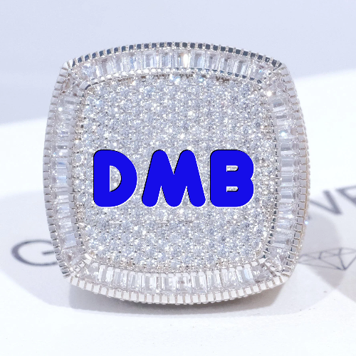 CUSTOM LETTER 3D ICED RING