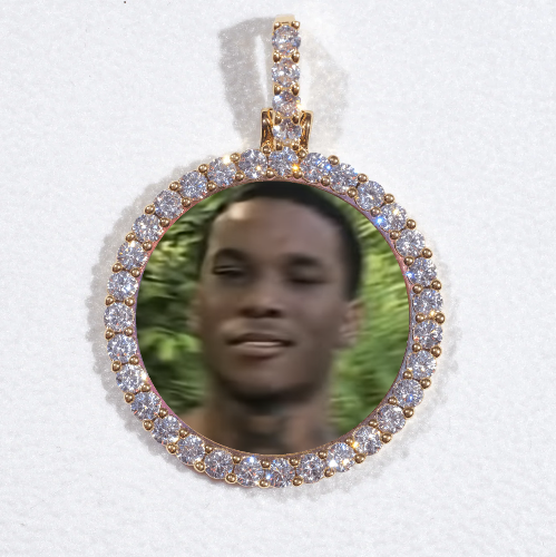 3D CIRCLE CUSTOM PICTURE PENDANT SMALL SIZE