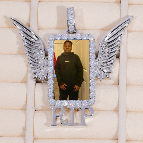 RIP WING 3D CUSTOM PICTURE PENDANT
