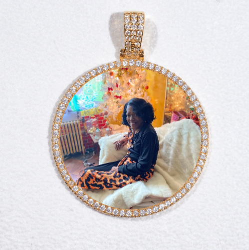 MEDIUM 3D CIRCLE CUSTOM PICTURE PENDANT