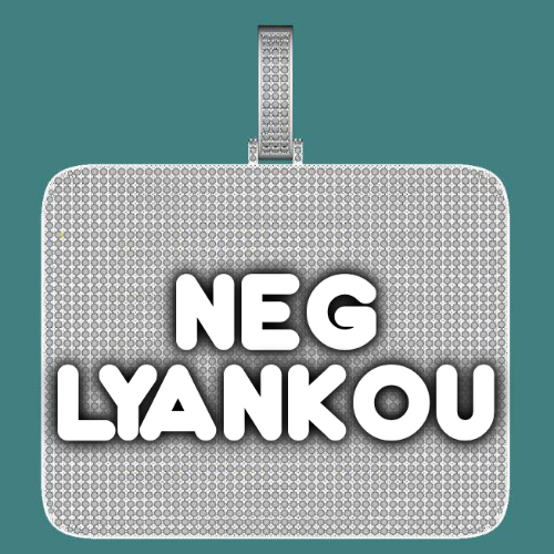 CUSTOM LETTER NECKLACE 3D BIG SQUARE