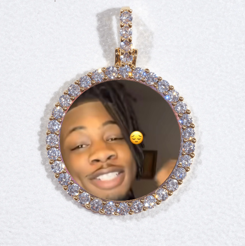 3D CIRCLE CUSTOM PICTURE PENDANT SMALL SIZE