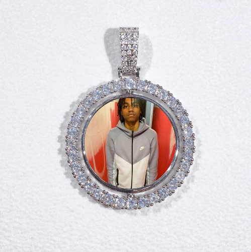 3D Spinning 2-Faced Custom Picture Pendant