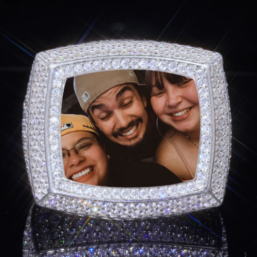 3D CUSTOM PICTURE ICED RING