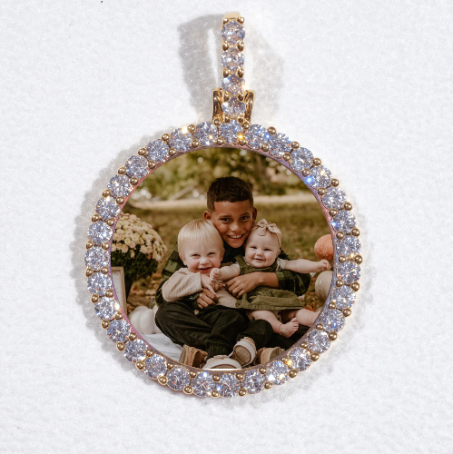 3D CIRCLE CUSTOM PICTURE PENDANT SMALL SIZE