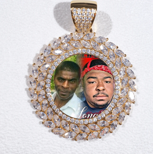 Large 3D Wheat Ear Custom Picture Pendant