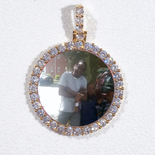 3D CIRCLE CUSTOM PICTURE PENDANT SMALL SIZE