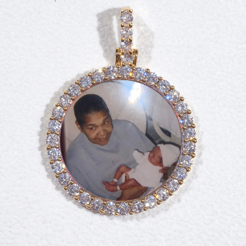 3D CIRCLE CUSTOM PICTURE PENDANT SMALL SIZE
