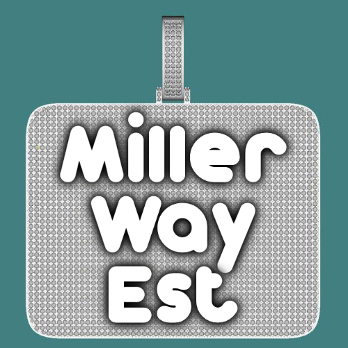 CUSTOM LETTER NECKLACE 3D BIG SQUARE
