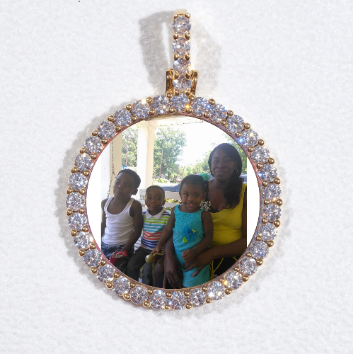 3D CIRCLE CUSTOM PICTURE PENDANT SMALL SIZE