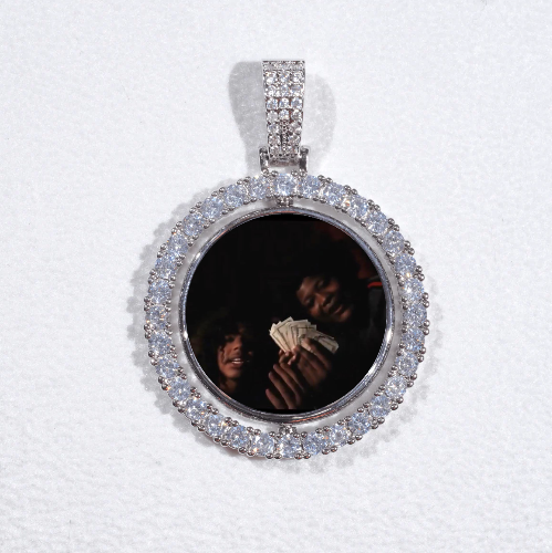 3D Spinning 2-Faced Custom Picture Pendant