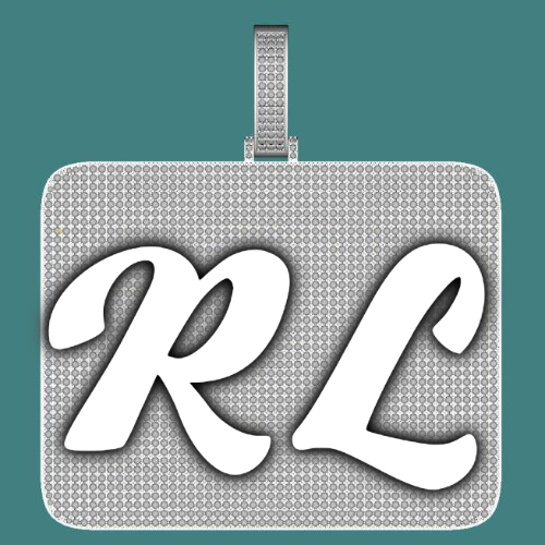 CUSTOM LETTER NECKLACE 3D BIG SQUARE