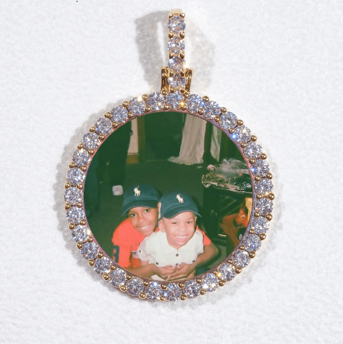 3D CIRCLE CUSTOM PICTURE PENDANT SMALL SIZE