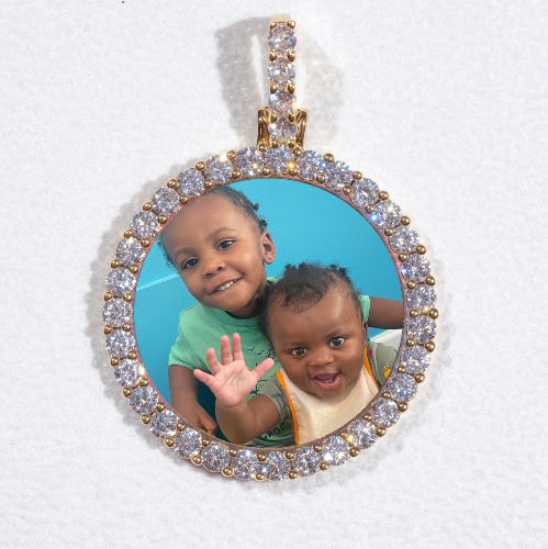 3D CIRCLE CUSTOM PICTURE PENDANT SMALL SIZE