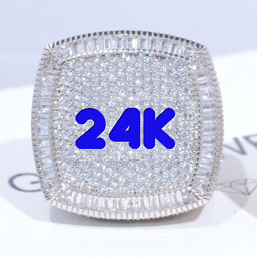 CUSTOM LETTER 3D ICED RING