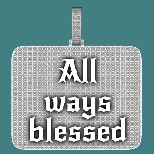 CUSTOM LETTER NECKLACE 3D BIG SQUARE