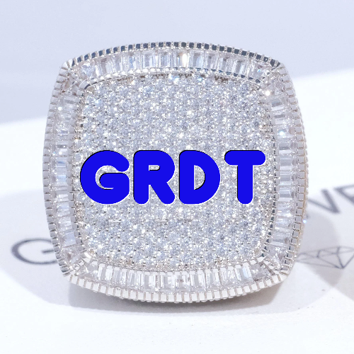 CUSTOM LETTER 3D ICED RING