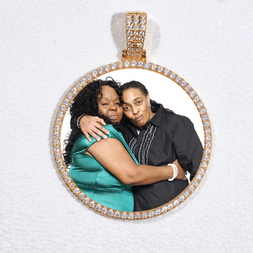 MEDIUM 3D CIRCLE CUSTOM PICTURE PENDANT