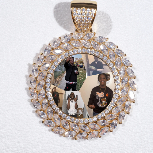 Large 3D Wheat Ear Custom Picture Pendant