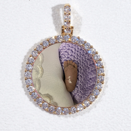 3D CIRCLE CUSTOM PICTURE PENDANT SMALL SIZE