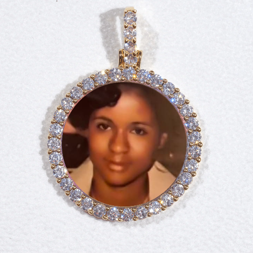 3D CIRCLE CUSTOM PICTURE PENDANT SMALL SIZE