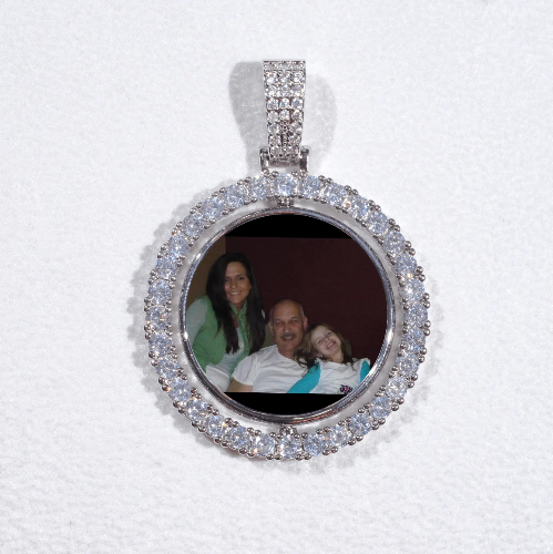 3D Spinning 2-Faced Custom Picture Pendant