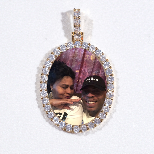3D Oval Custom Picture Pendant