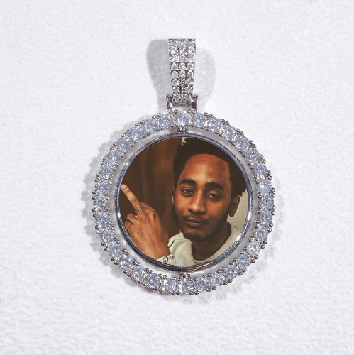 3D Spinning 2-Faced Custom Picture Pendant